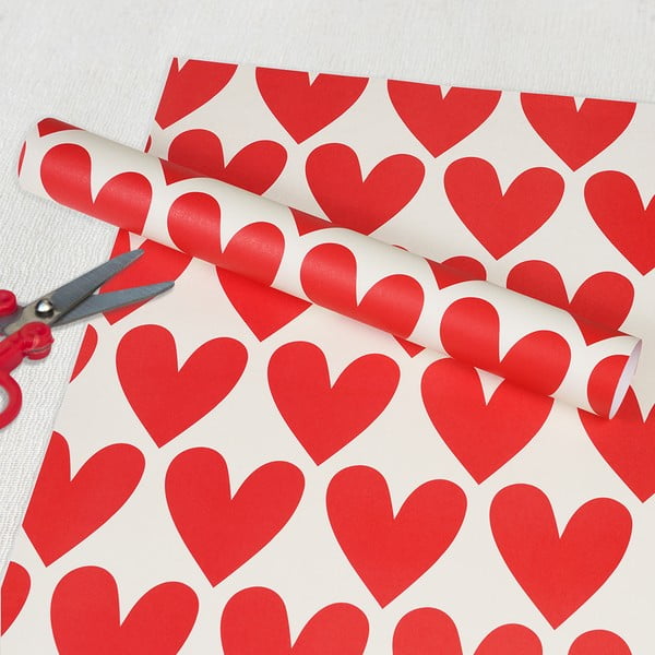 Balicí papíry v sadě 5 ks Hearts – Rex London-image-1