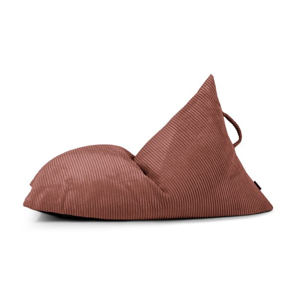 Manšestrový dětský sedací vak v cihlové barvě Razzy – SLOWDOWN