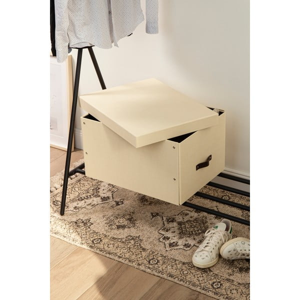 Kartonový úložný box s víkem Tora – Bigso Box of Sweden-image-2