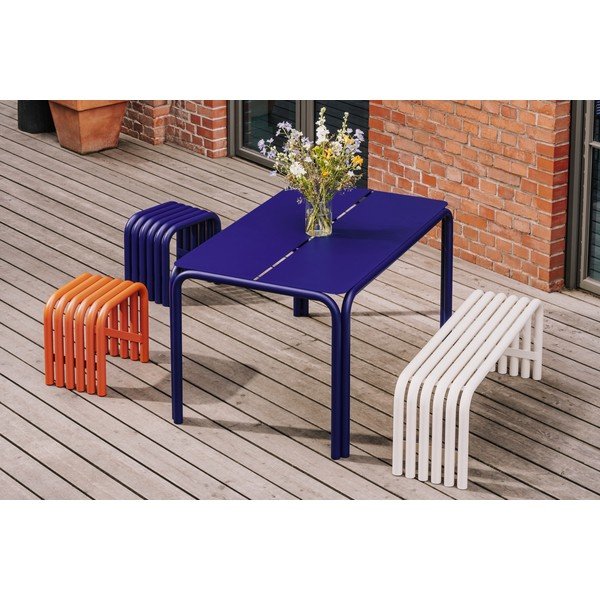 Kovový zahradní jídelní stůl 84x135 cm Nokk – noo.ma-image-4