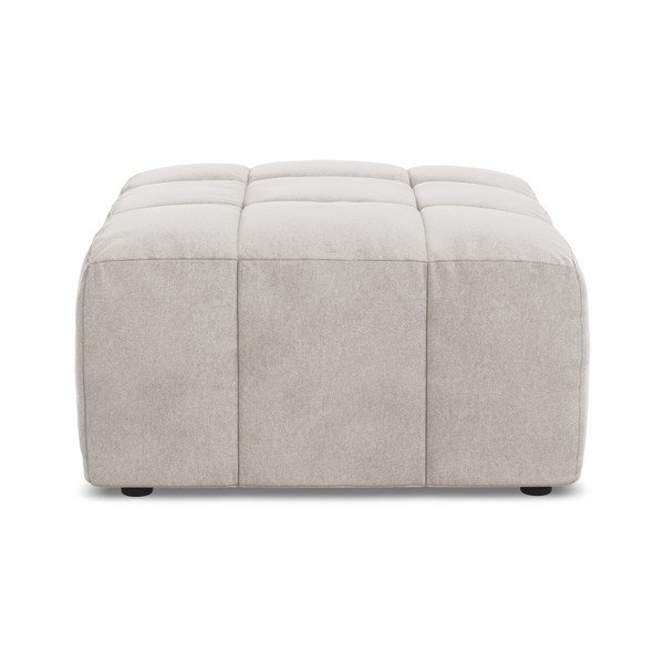 Béžová sametová podnožka Aloha – Makamii