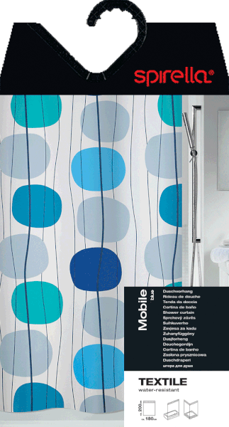 Sprchový závěs 180x200 cm Mobile – Spirella-image-1