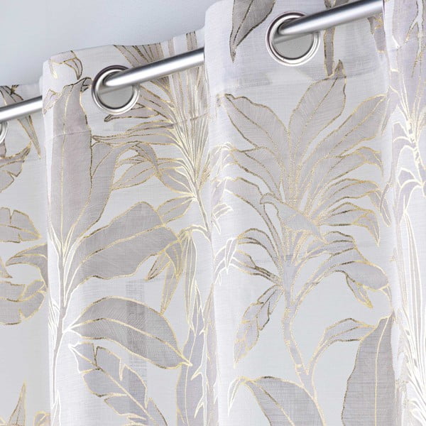 Záclona v béžové a zlaté barvě 135x240 cm Vayana – douceur d'intérieur-image-2