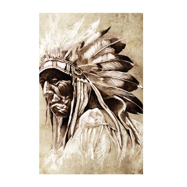 Obraz Starý indián, 45x70 cm