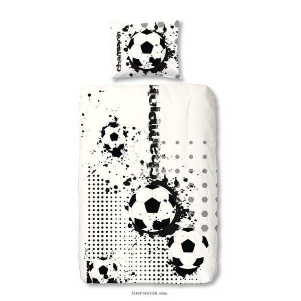 Dětské bavlněné povlečení Müller Textiel Soccer, 140 x 200 cm