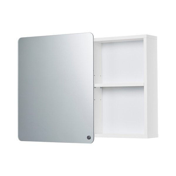 Bílá závěsná koupelnová skříňka se zrcadlem 80x58 cm Color Bath – Tom Tailor-image-2