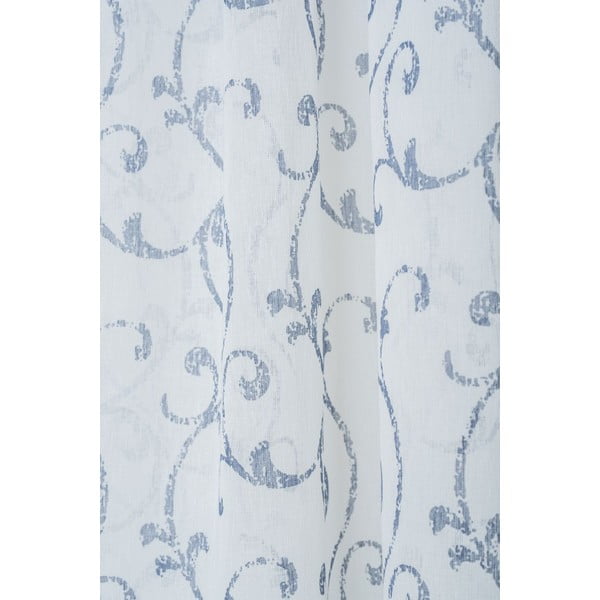 Modro-bílá záclona 300x260 cm Fiesta – Mendola Fabrics-image-1