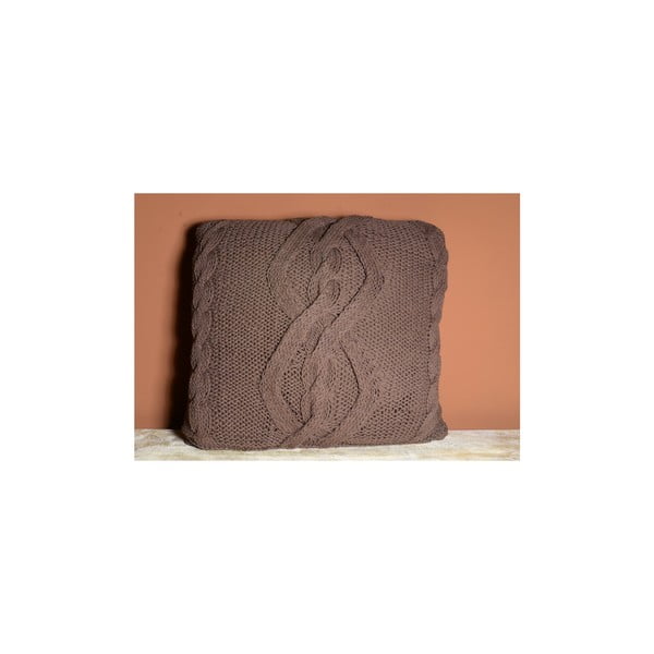 Pletený povlak na polštář Indie, 45x45 cm