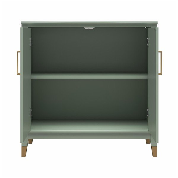 Zelená skříňka 86x85x41 cm Westerleigh – CosmoLiving by Cosmopolitan-image-3