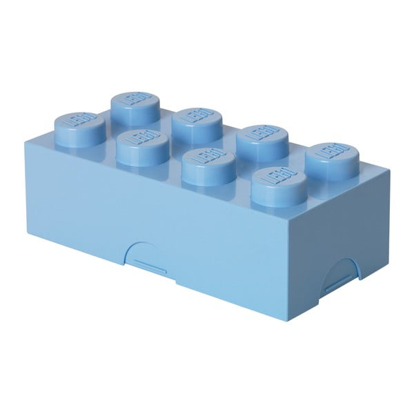 Světle modrý plastový dětský úložný box 20x10x7 cm – LEGO®-image-2