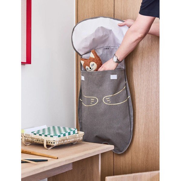 Hnědý látkový závěsný organizér Darling Bear – OYOY Mini-image-2