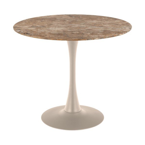 Kulatý jídelní stůl s keramickou deskou ø 90 cm Malta – Actona