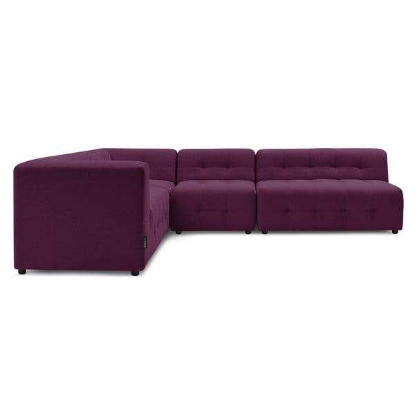 Tmavě fialová rohová pohovka (levý roh) Kleber - Bobochic Paris-image-4
