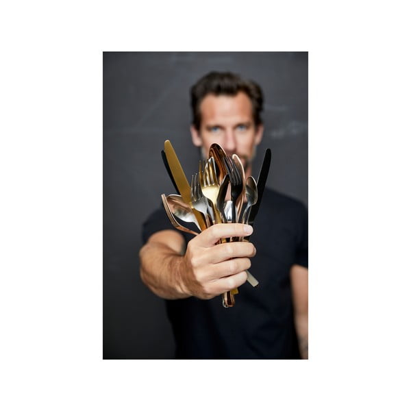 Ocelový příbor v matně stříbrné barvě 16 ks – Bitz-image-3