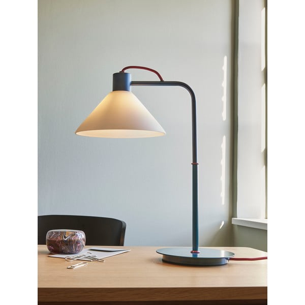 Stolní lampa v petrolejové barvě se skleněným stínidlem (výška 44 cm) Spot – Hübsch-image-1