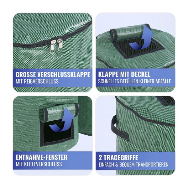 Zelené kompostery v sadě 2 ks 125 l – Maximex-image-4