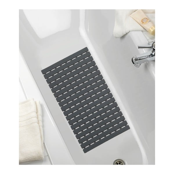 Tmavě šedá podložka do sprchy nebo vany Wenko Arinos, 63 x 40 cm-image-1