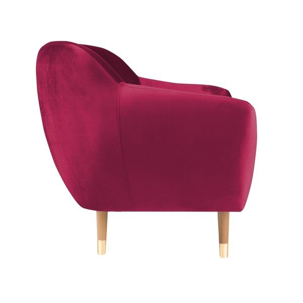 Růžové sametové křeslo Mazzini Sofas Benito-image-3