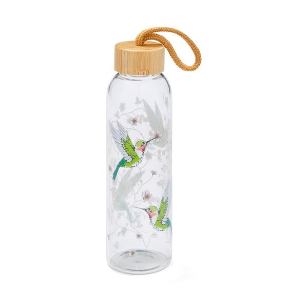 Zelená skleněná lahev 500 ml Hummingbirds – Cooksmart ®