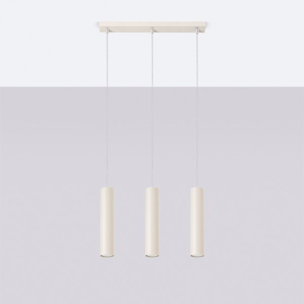 Krémové závěsné svítidlo Castro – Sollux-image-3