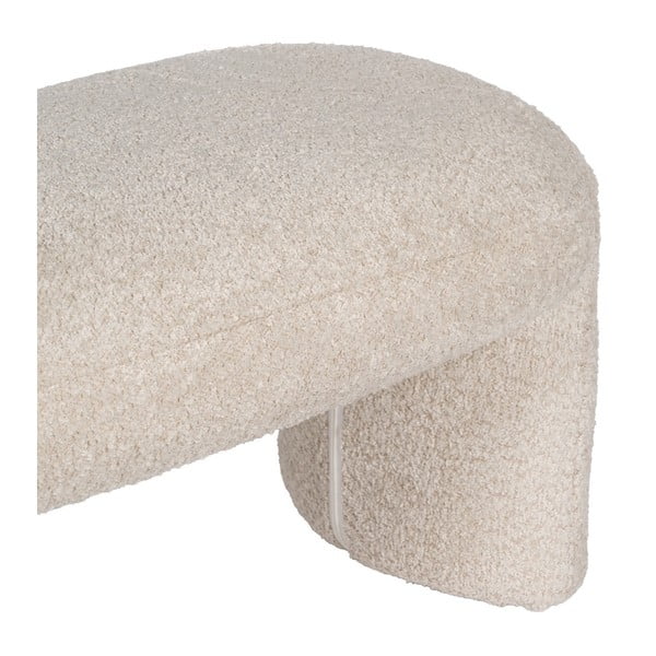 Béžová lavice z textilie bouclé Suave – Ixia-image-3