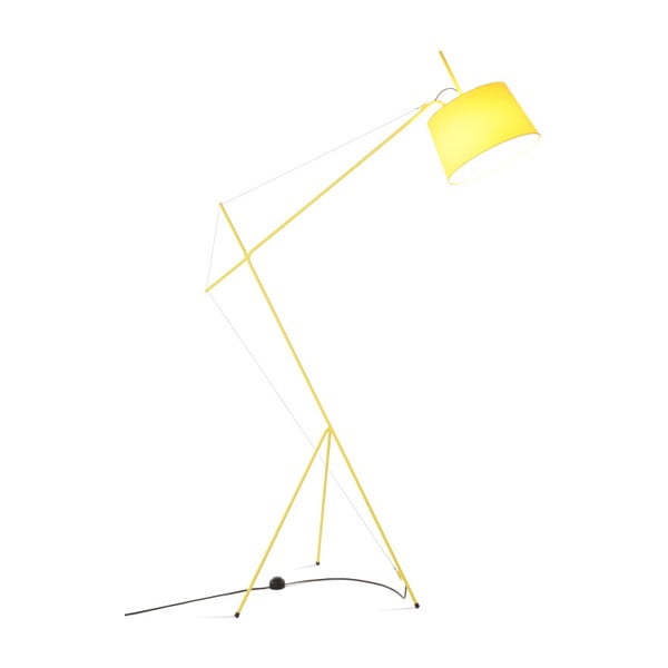 Žlutá stojací lampa HARTÔ Elisabeth