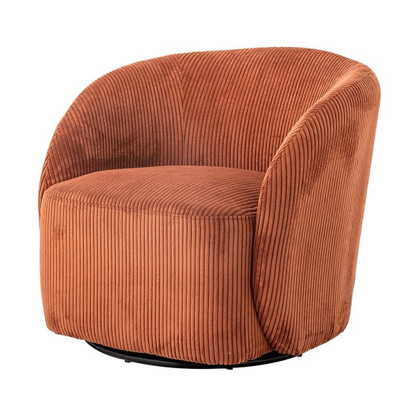 Oranžové manšestrové křeslo ušák Pradi – Bloomingville-image-4