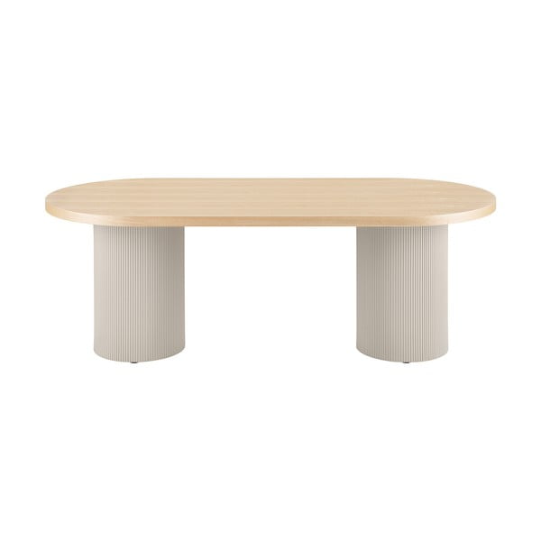 Jídelní stůl s deskou v dekoru jasanového dřeva 100x220 cm Solva – House Nordic-image-2