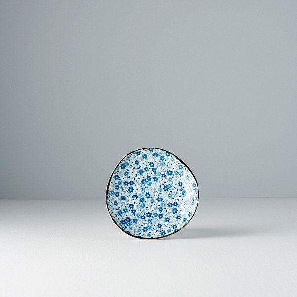 Modro-bílý keramický talířek MIJ Daisy, ø 12 cm-image-2