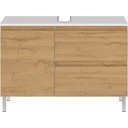 Bílá skříňka pod umyvadlo v dekoru dubu 80x56 cm Torrance - Germania