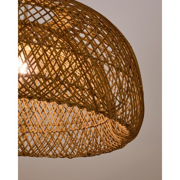 Ratanové stínidlo v přírodní barvě ø 60 cm Isora – Kave Home-image-3