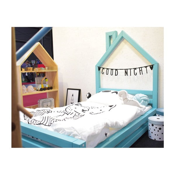 Dětská černá postel z smrkového dřeva Benlemi Wally, 80 x 180 cm-image-4