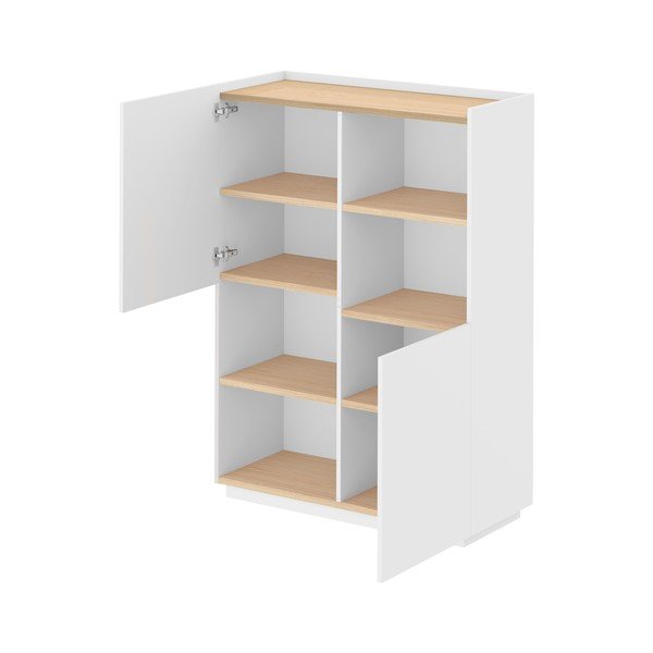 Bílá matná knihovna 100x147 cm Nina - TemaHome-image-3