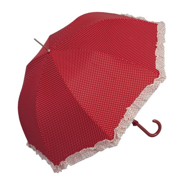 Červený deštník Clayre & Eef Vintage