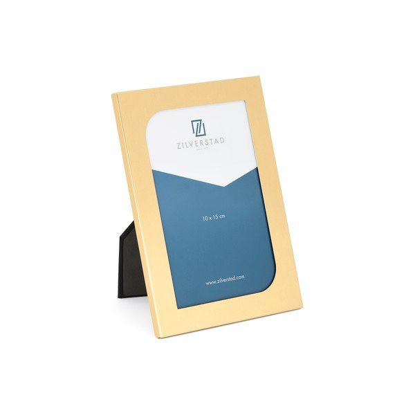 Kovový stojací rámeček v mosazné barvě 12x17 cm Grenoble – Zilverstad
