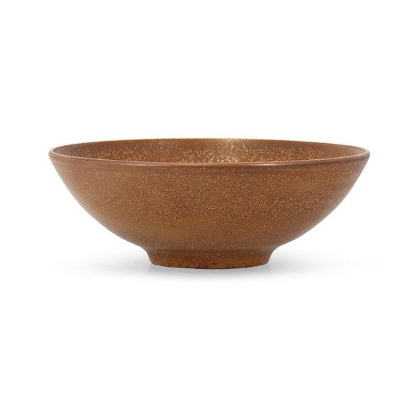 Hnědá porcelánová mísa ø 21 cm Ovio – BonBistro