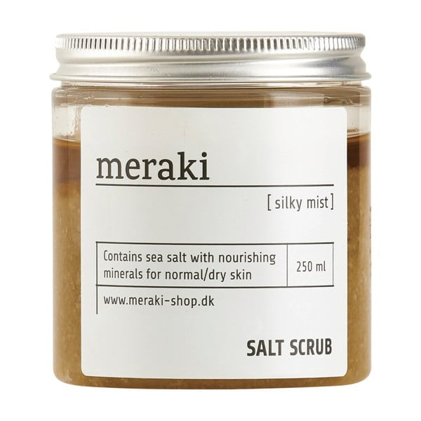 Solný scrub na tělo Meraki Silky mist, 250 ml