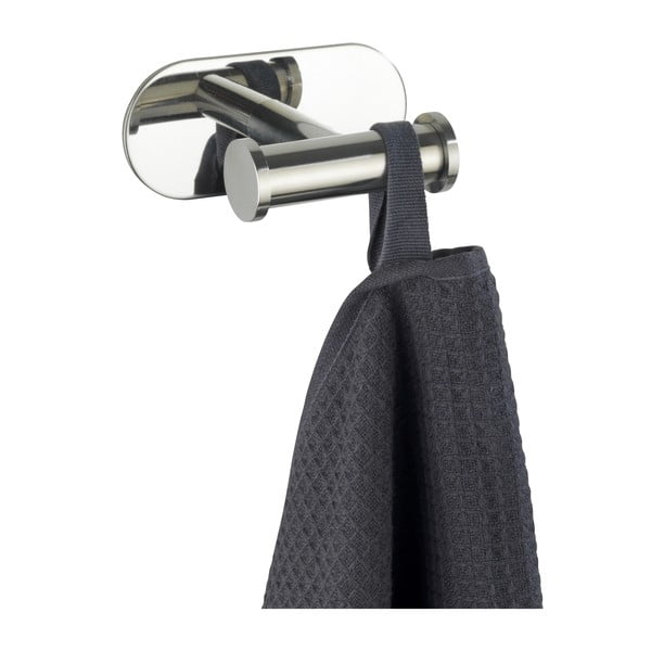 Dvojitý nástěnný háček z nerezové oceli Wenko Turbo-Loc® Orea-image-4