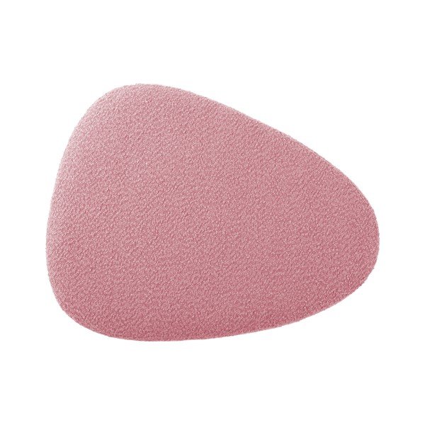 Růžový taburet z textilie bouclé Ada – Leitmotiv-image-2