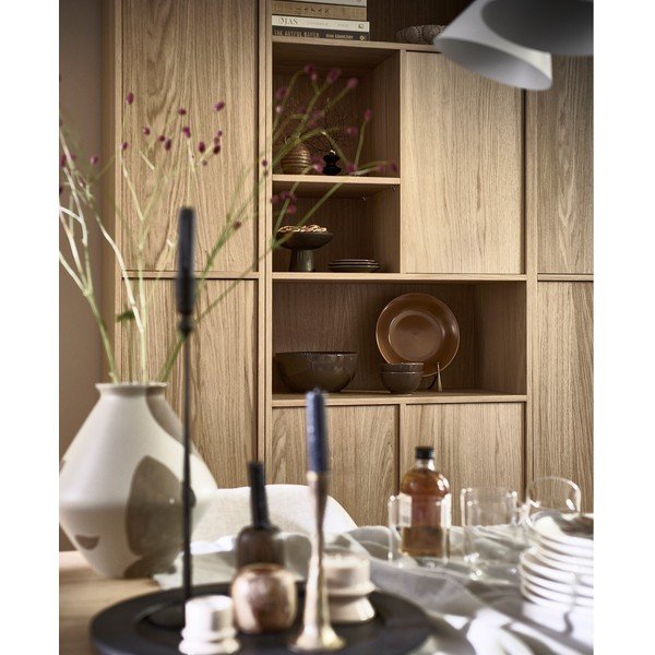 Modulární knihovna v dekoru dubu v přírodní barvě 77x199 cm Modulair – vtwonen-image-4