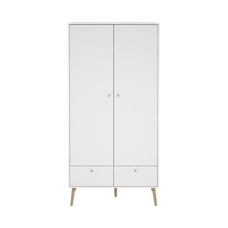 Bílá šatní skříň 99x200 cm Bodo – Tvilum