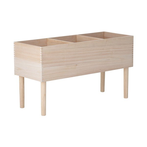 Knihovna z masivu pavlovnie ve světle přírodní barvě 91x50x35 cm Douve – Bloomingville