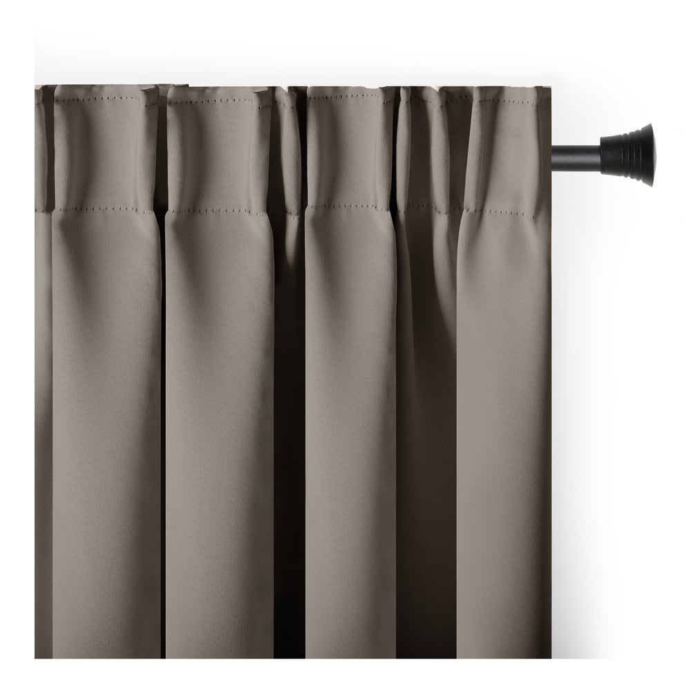 Zatemňovací termo závěs taupe 140x245 cm Pleat – Restilo