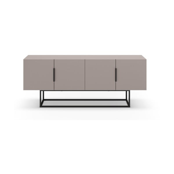 Šedobéžový TV stolek 140x55 cm Titan – Marckeric