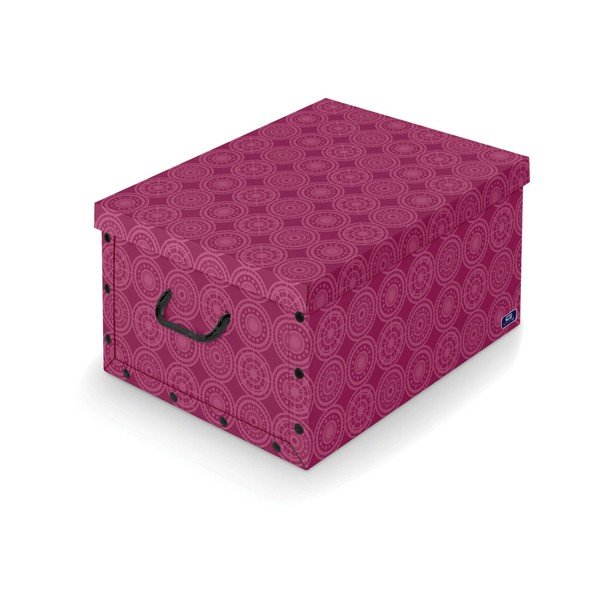 Fialový úložný box Domopak Ella, délka 50 cm