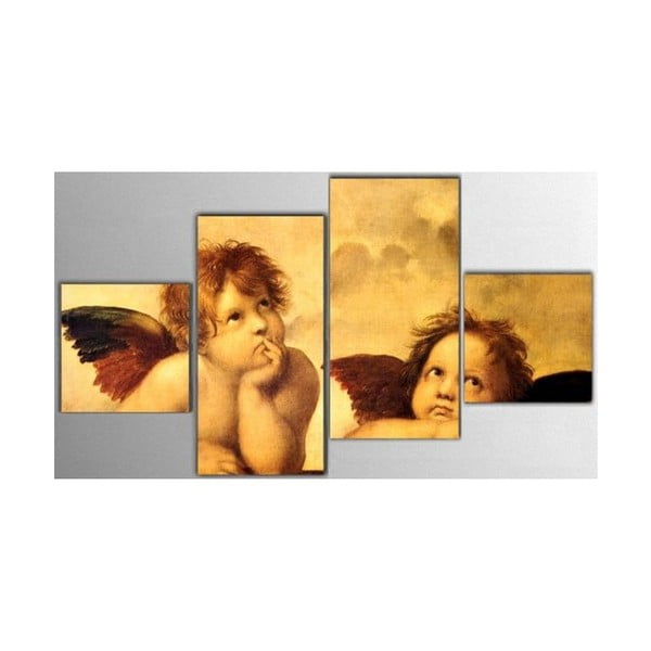 4dílný obraz Angels, 50x100 cm