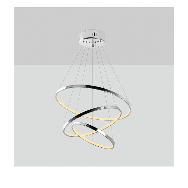 LED závěsné svítidlo ve stříbrné barvě ø 50 cm Simit – Opviq lights-image-2