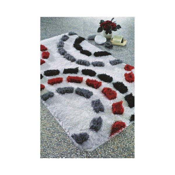 Bílá předložka do koupelny Confetti Bathmats Arinna, 50 x 60 cm