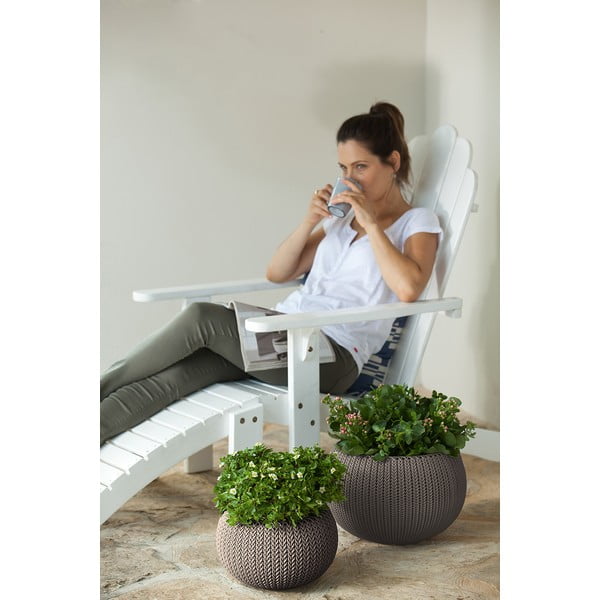 Plastový závěsný květináč ø 28 cm Cozy – Keter-image-3