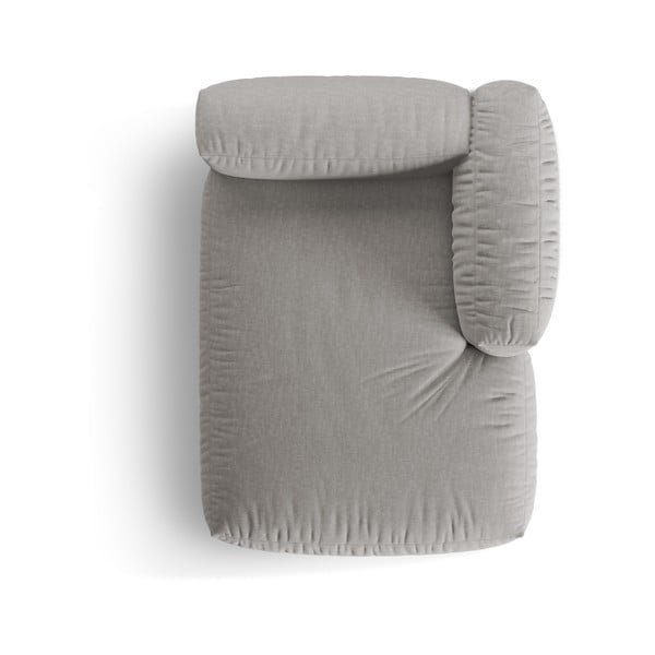 Světle šedý modul pohovky (pravý roh) Martina – Micadoni Home-image-3